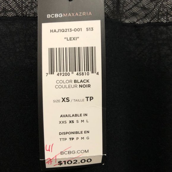 COPY - *BRAND NEW* BCBGMaxAzria (Lexi) Mesh Lace High Low Sheer Top - Size XS - Picture 8 of 8
